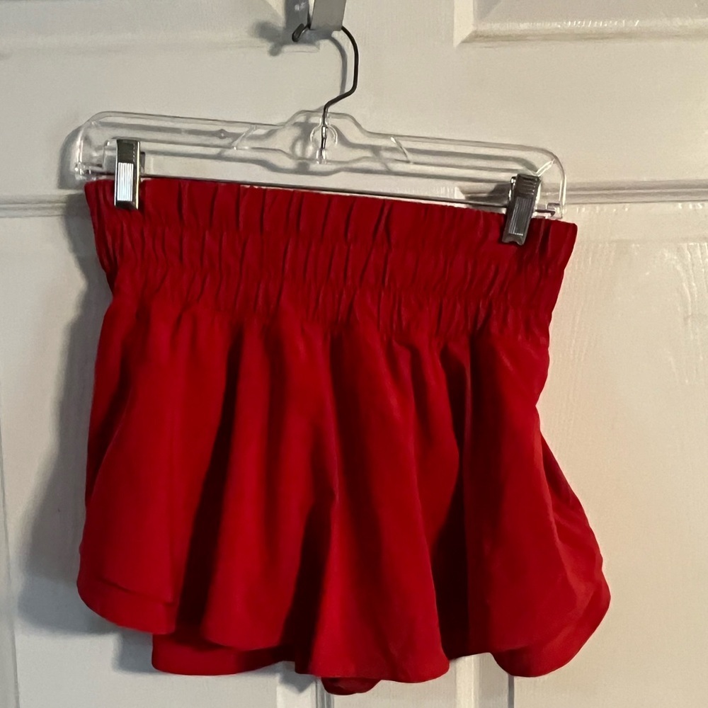 CRZ YOGA Red Athletic Shorts - Women's